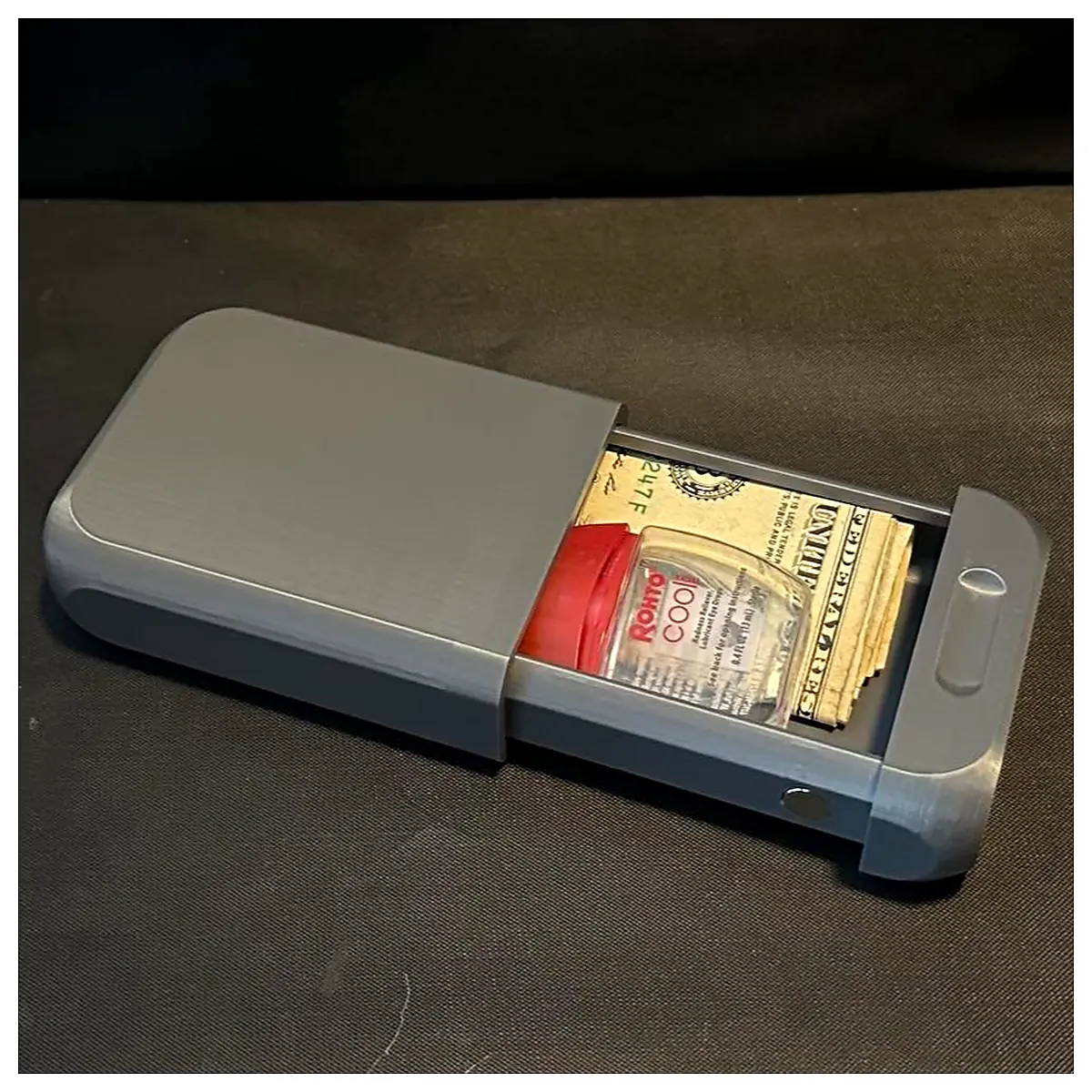 Magnetic Slider Storage Box Crush Proof Mobile Phone Stand Organizer Protective Storage for Phones Electronics Accessories