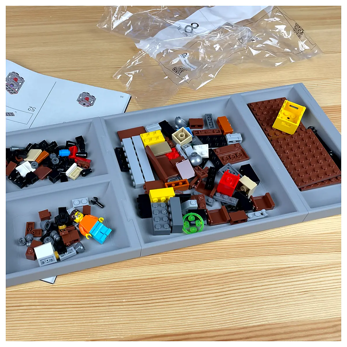 Sorting Tray for Bricks Toy Organizer Learning Tools Block Sorting Educational Toys