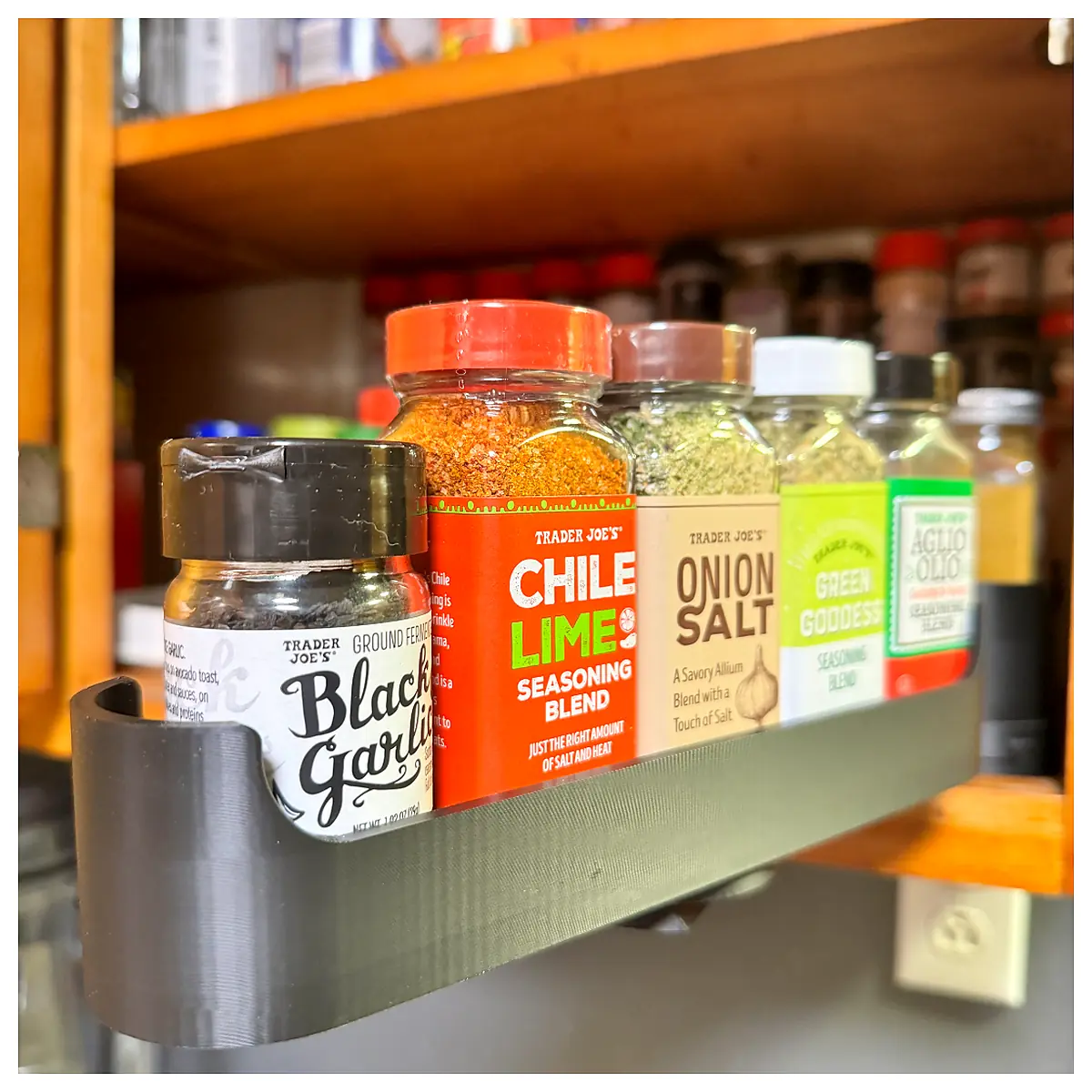 Spice Rack Cabinet Kitchen Storage Universal Adjustable Shelves Spice Storage Parts Repair