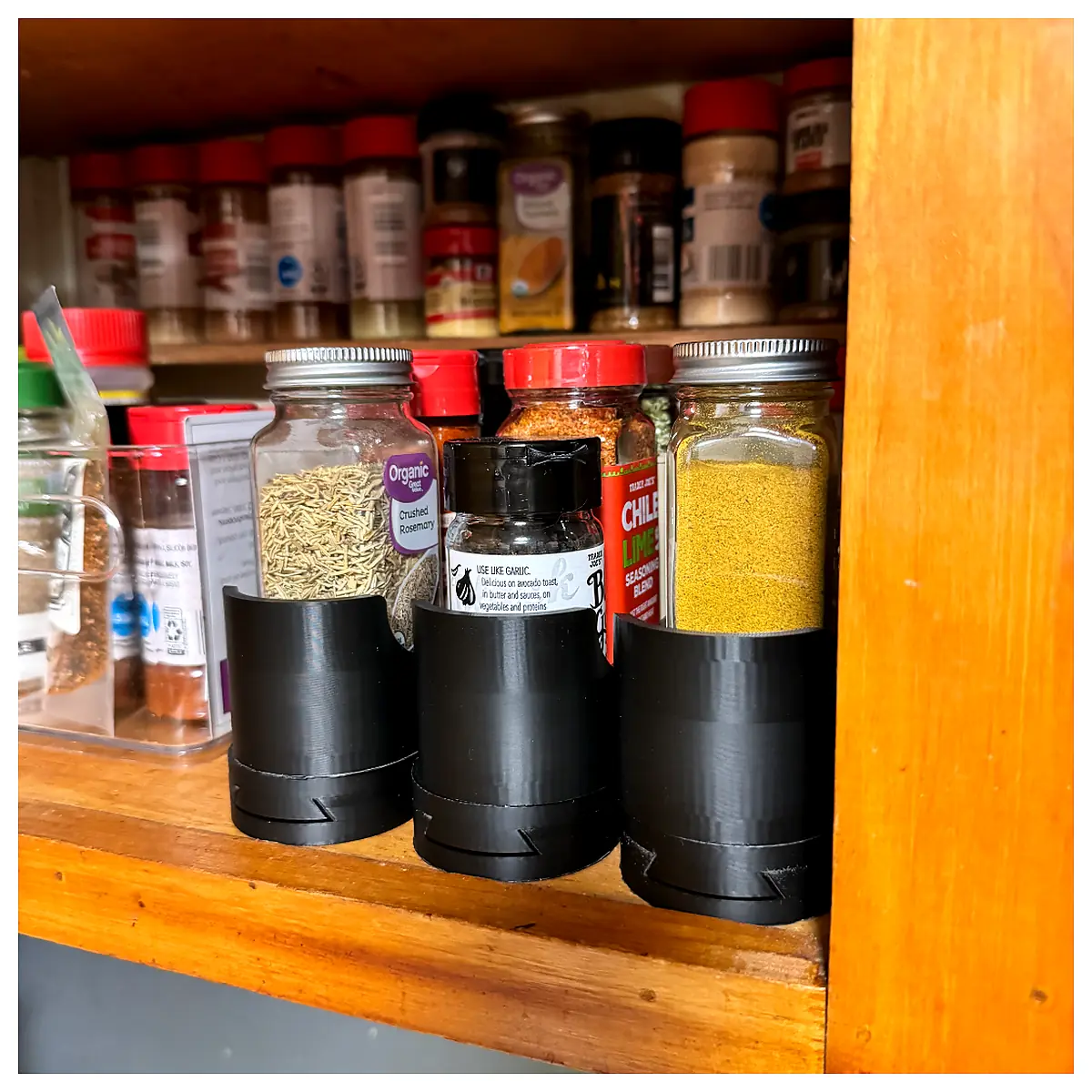 Spice Rack Cabinet Kitchen Storage Universal Adjustable Shelves Spice Storage Parts Repair