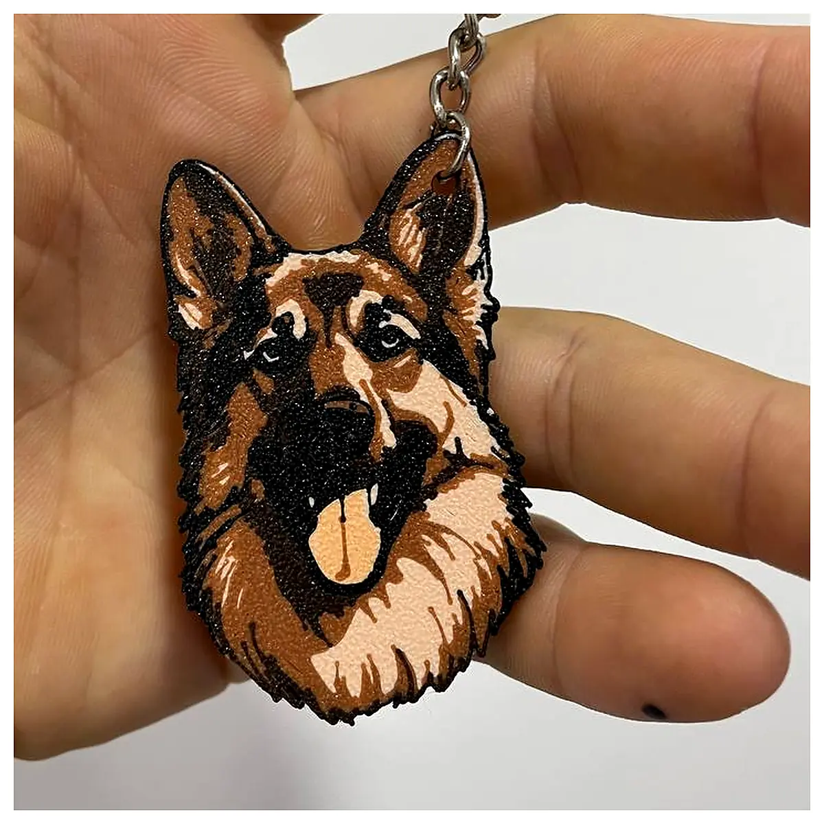 German Shepherd Keychain Dog Memorial Collar Accessories Dog Toys Dog Gifts Pet Decor