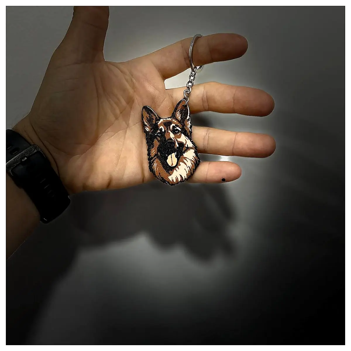 German Shepherd Keychain Dog Memorial Collar Accessories Dog Toys Dog Gifts Pet Decor