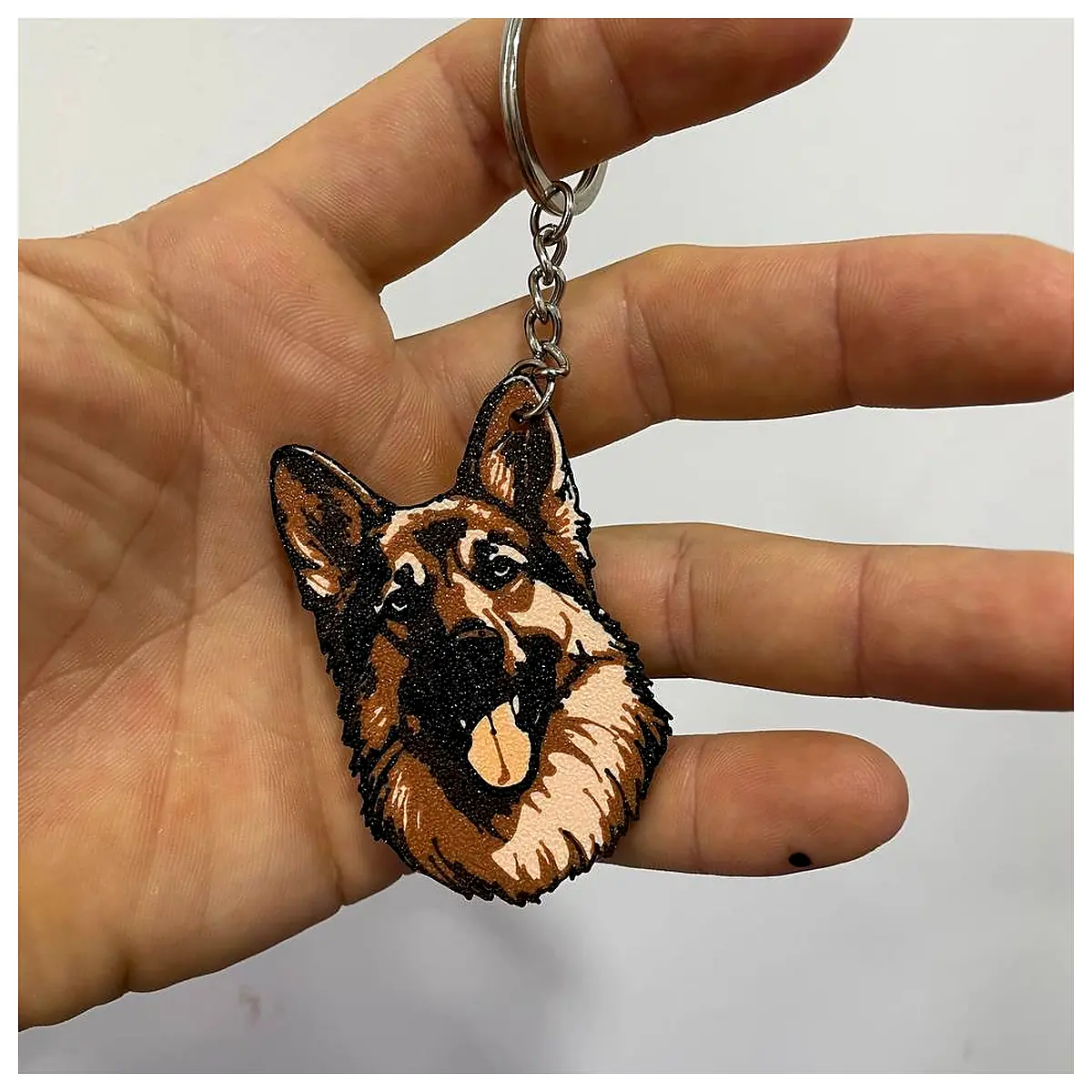 German Shepherd Keychain Dog Memorial Collar Accessories Dog Toys Dog Gifts Pet Decor
