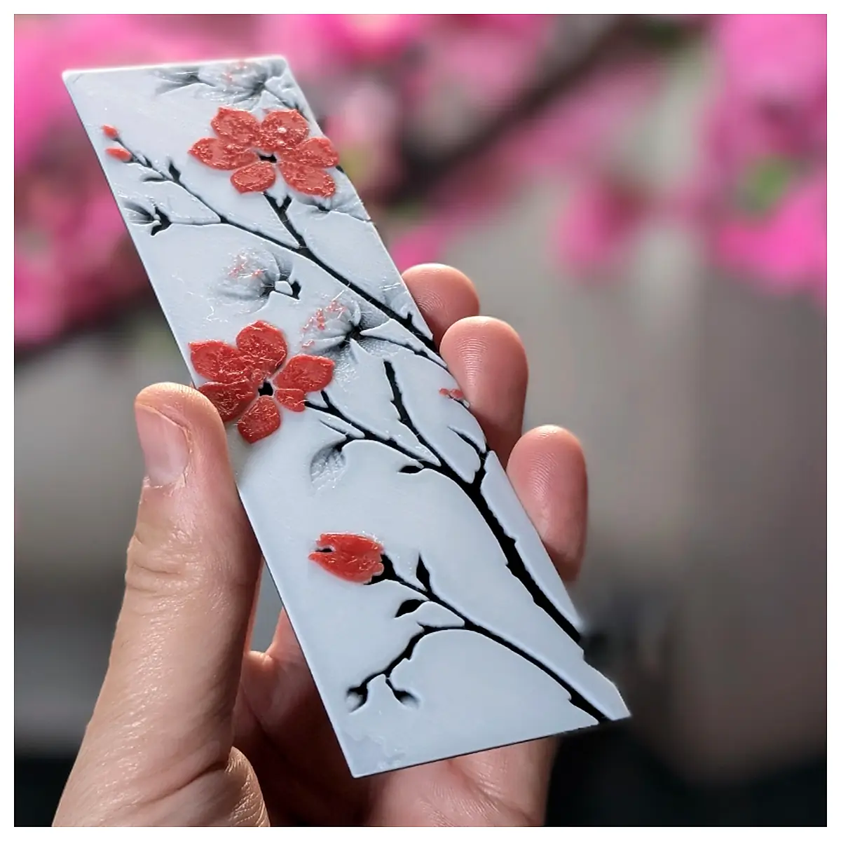 Cherry Blossom Bookmark Series Single Flowers Floral Decoration Writing Stationery Memorial Gift Collection Wholesale Retail