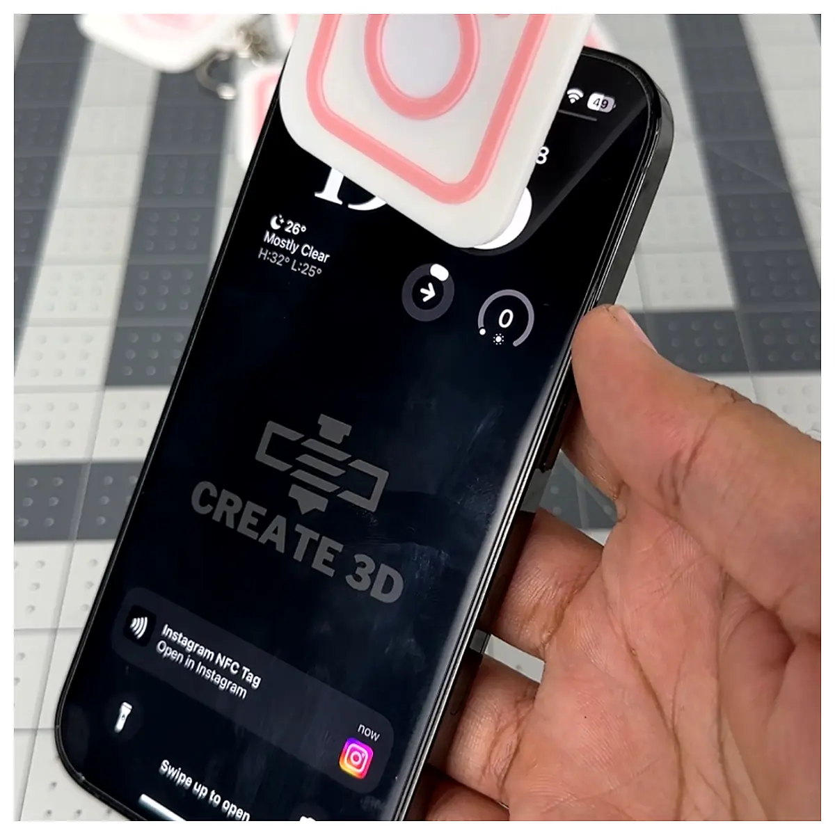 NFC Keychain Unlock Phone Smart Lock Keyring Fast Access Key Parts Accessories