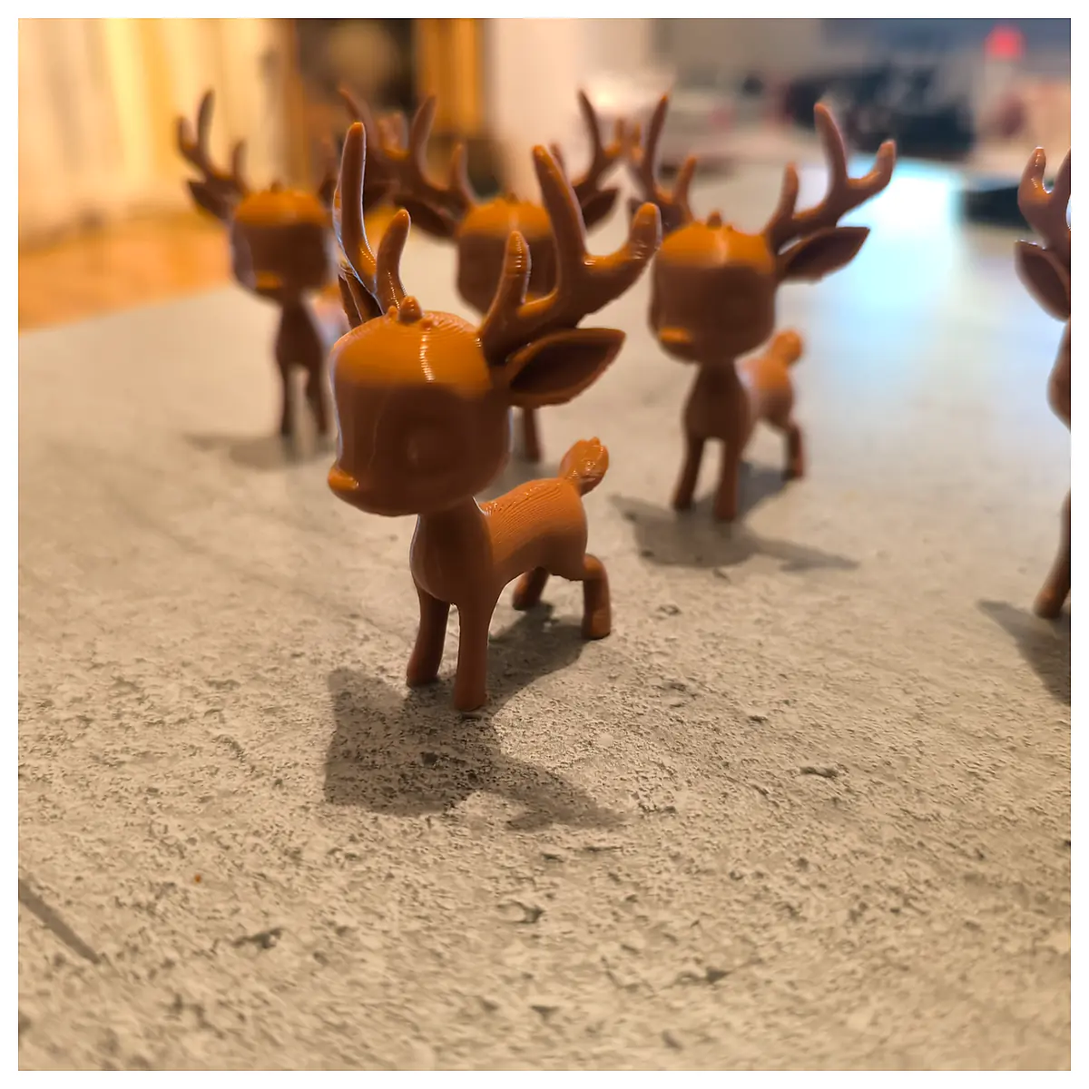 Mini Reindeer Toy Small Christmas Decoration Reindeer Accessories Christmas Gift Party Supplies