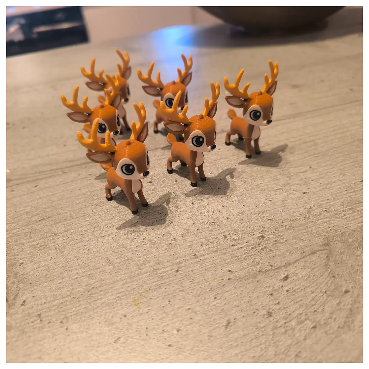 Mini Reindeer Toy Small Christmas Decoration Reindeer Accessories Christmas Gift Party Supplies