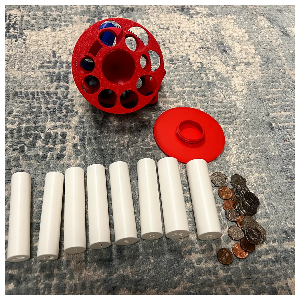 Coin Sorter Machine Automatic Coin Sorting Silver Coins Copper Coins Nickel Coins Coin Identification Sorting Collection