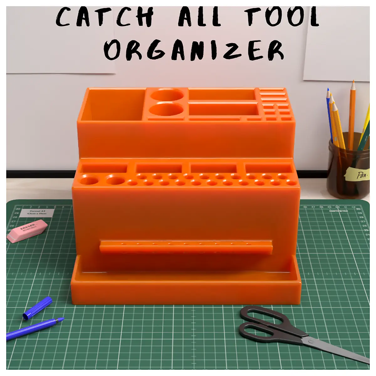 Catch All Tool Organizer Station Holder XL Parts Repair Storage Multi Function Tool Rack