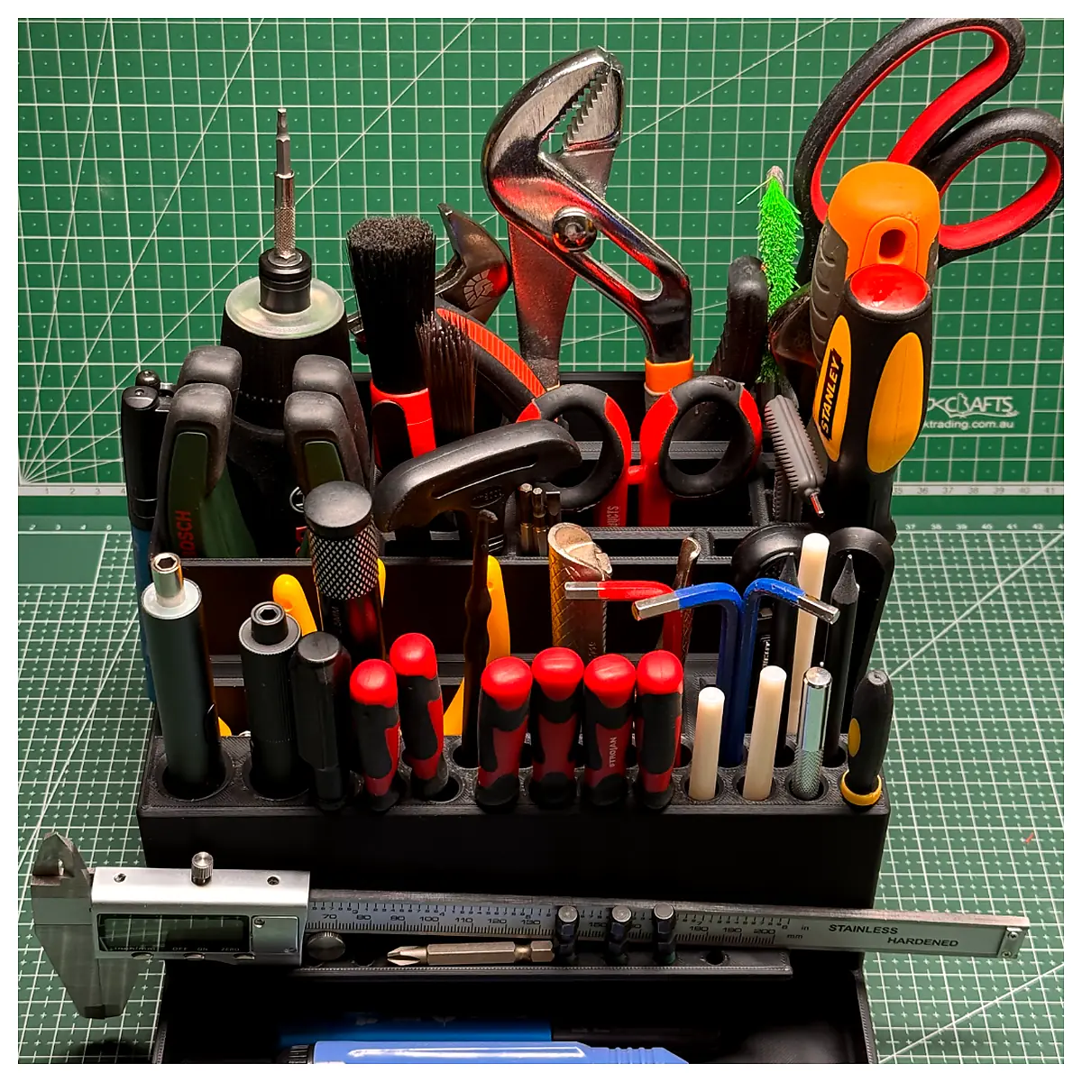 Catch All Tool Organizer Station Holder XL Parts Repair Storage Multi Function Tool Rack