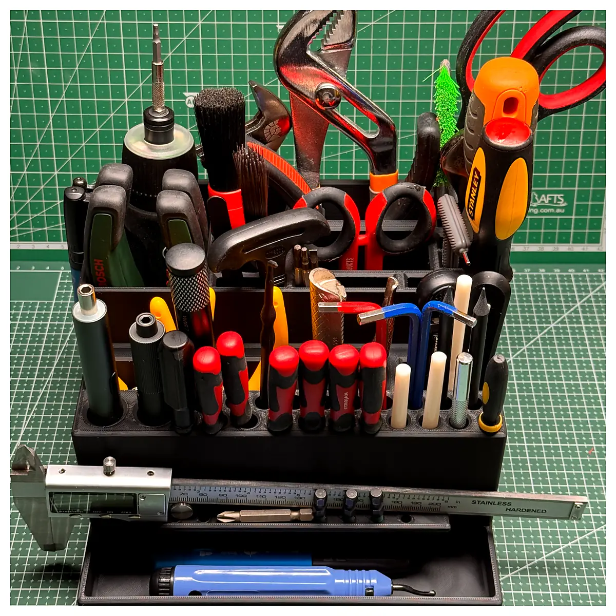 Catch All Tool Organizer Station Holder XL Parts Repair Storage Multi Function Tool Rack