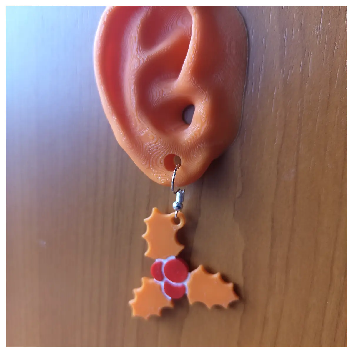 Mistletoe Earrings Women Christmas Decoration Festive Gift Silver Jewelry Elegant Delicate