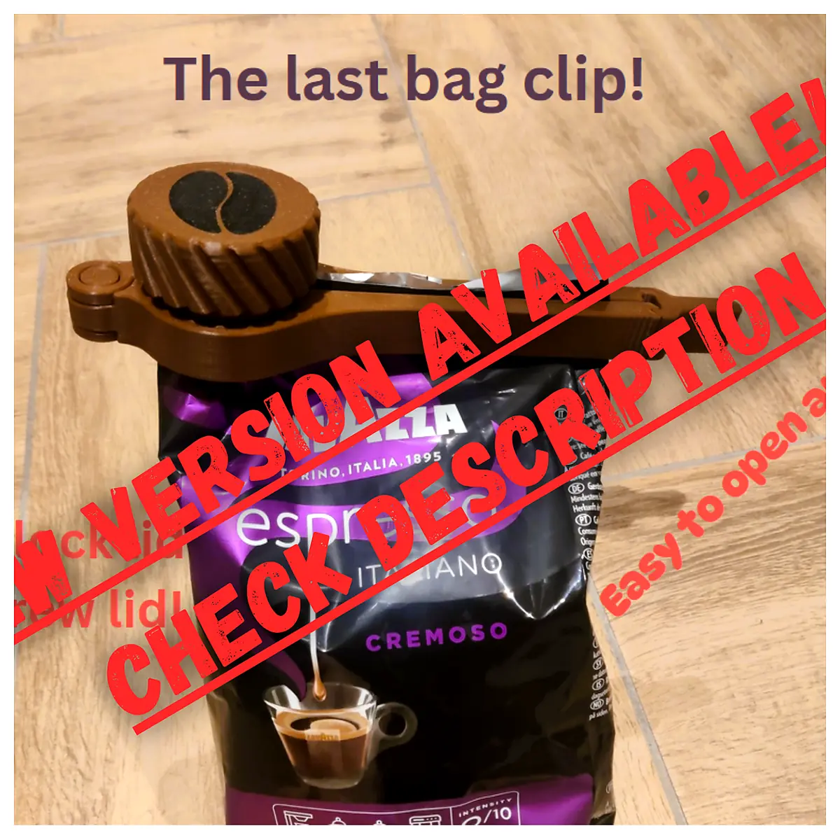 Coffee Bean Bag Clip 1kg Updated Coffee Bean Seal Freshness Lock Closure Proof