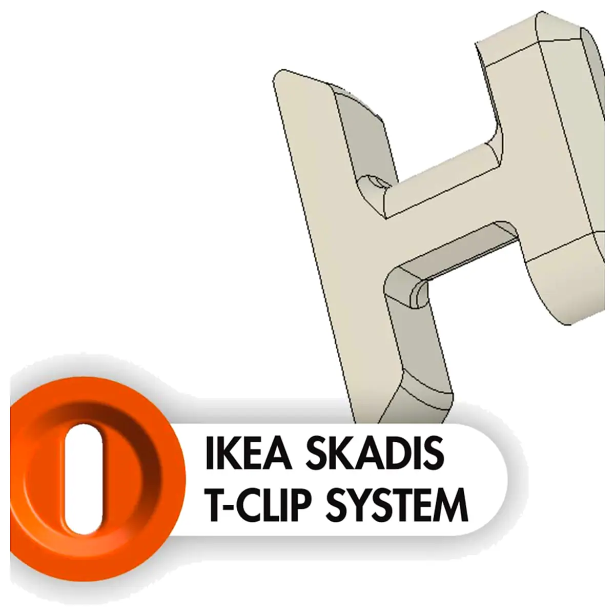 Skadis T Clip System Twist Clips Fasteners Parts Repair Accessories Connectors