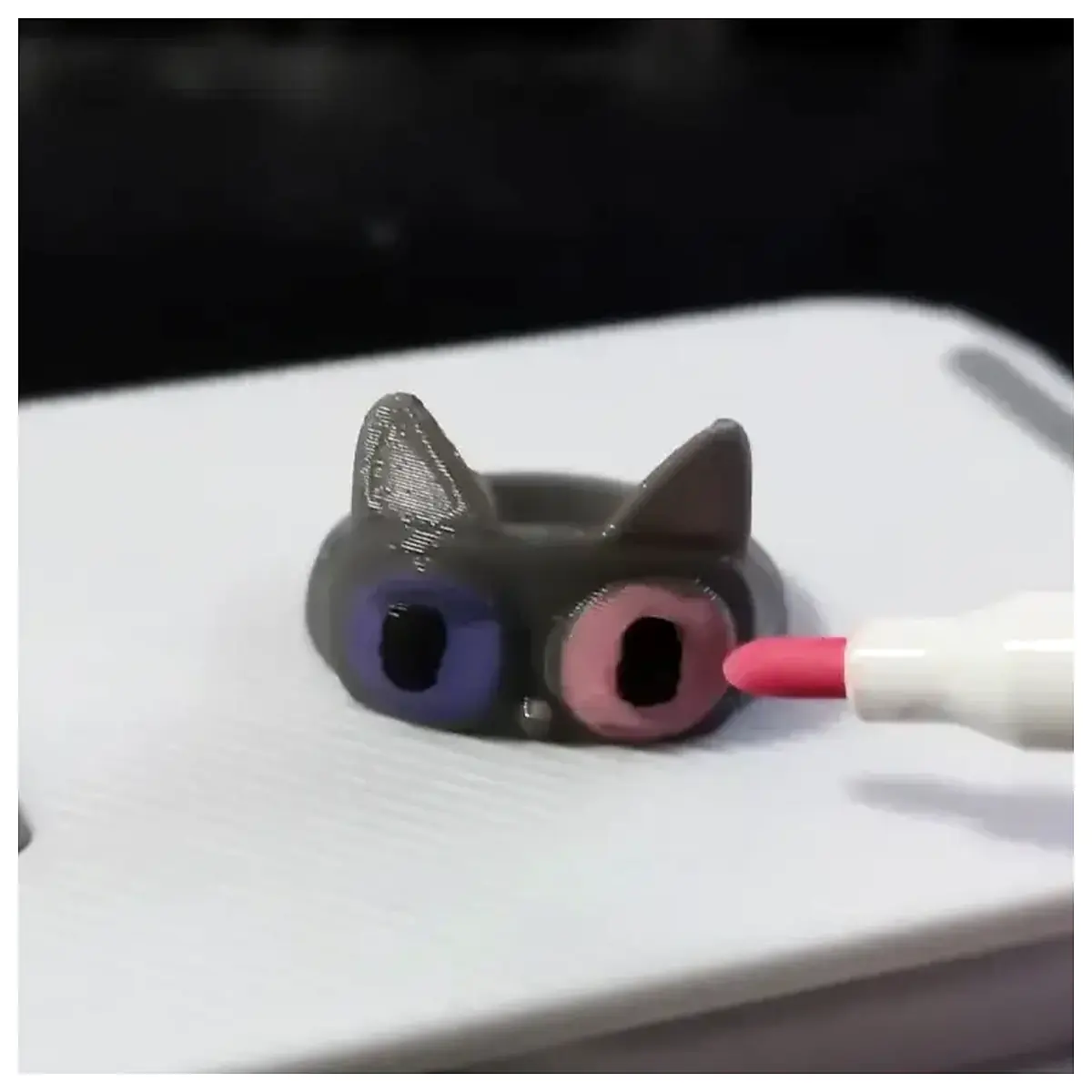 Cat Ring Print Internet Celebrity Jewelry Cute Accessories Wholesale Retail Parts Repair