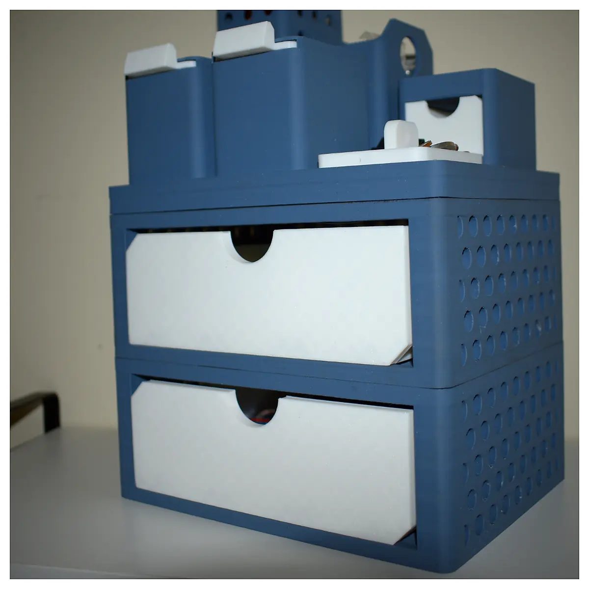 Modular Desktop Organizer Computer Storage Solutions Shelving Units Parts Accessories Organization