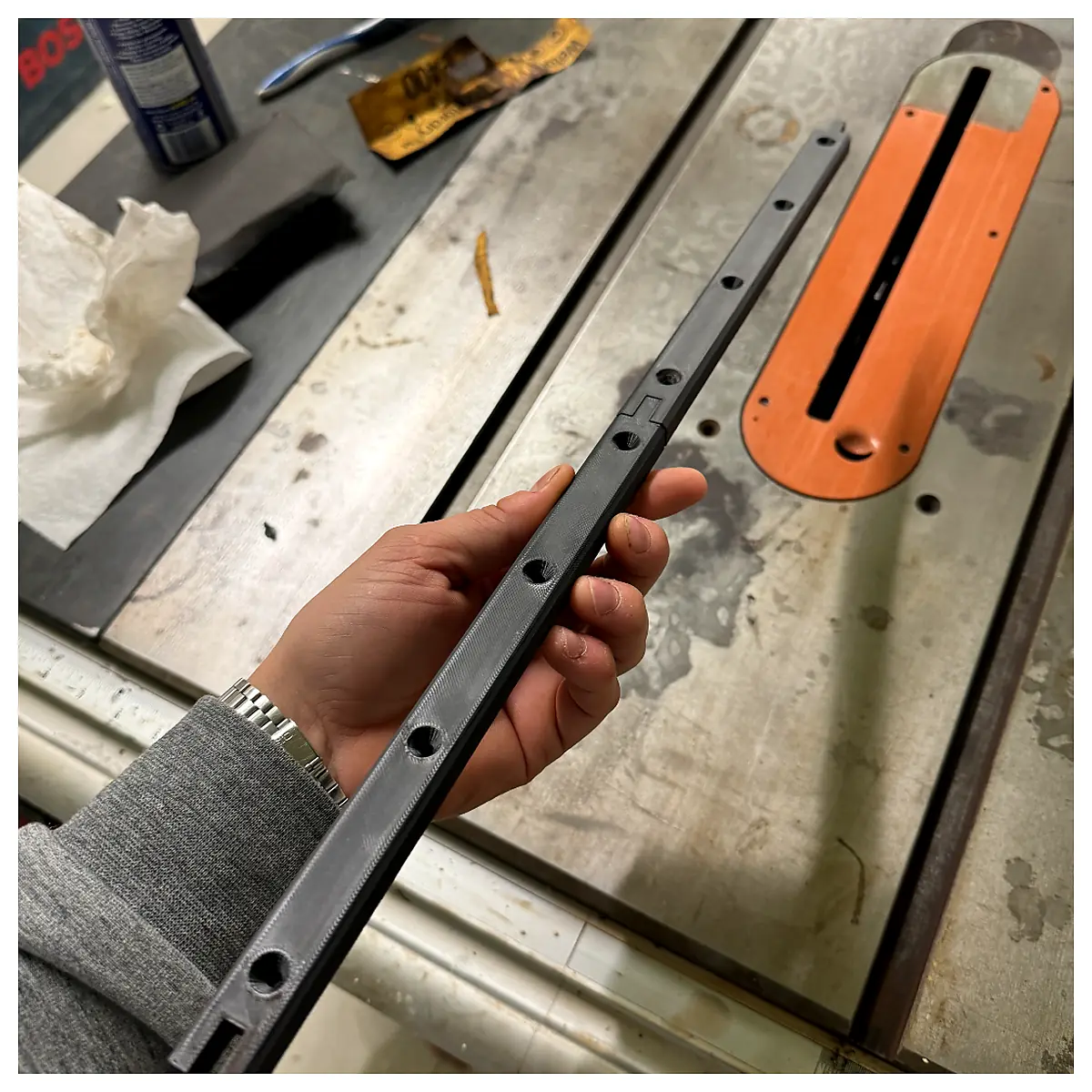 Table Saw Miter Slot Track 34 Inch Jigs Guides Cutting Woodworking Precision