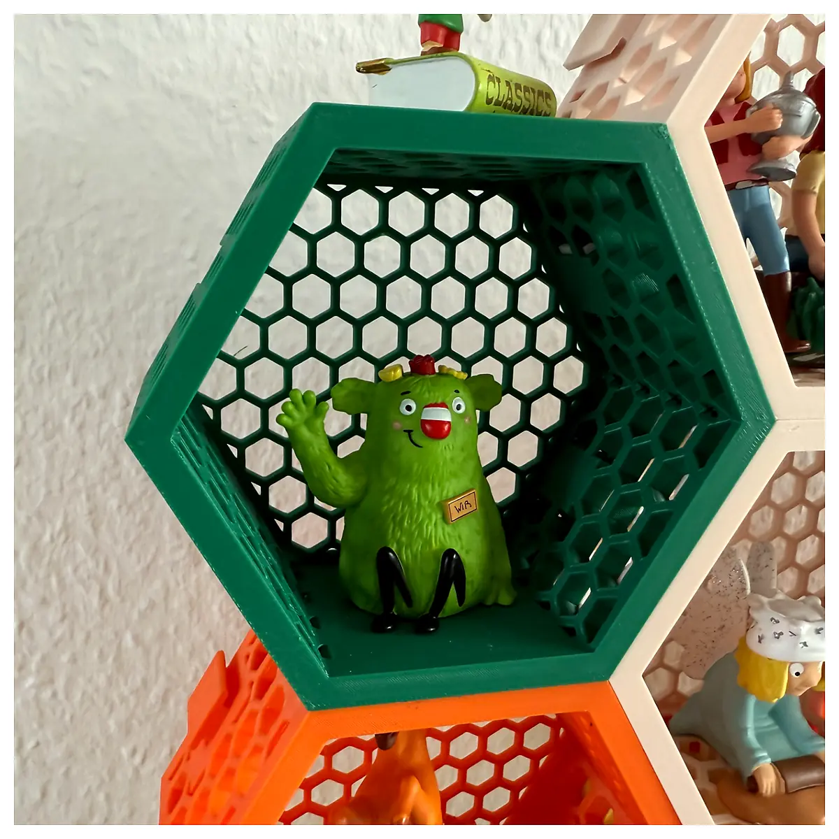 Tonie Box Shelf Honeycomb Storage Toy Box Parts Story Box Repair Storage Toys Organizer