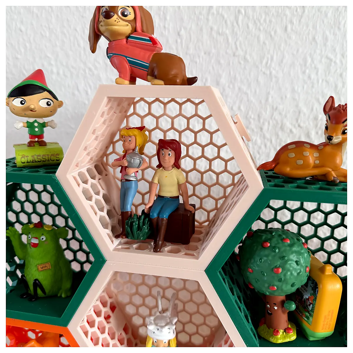 Tonie Box Shelf Honeycomb Storage Toy Box Parts Story Box Repair Storage Toys Organizer
