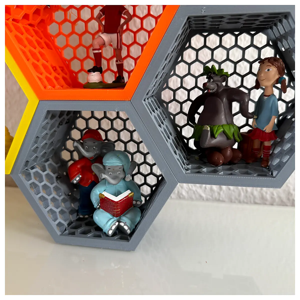 Tonie Box Shelf Honeycomb Storage Toy Box Parts Story Box Repair Storage Toys Organizer