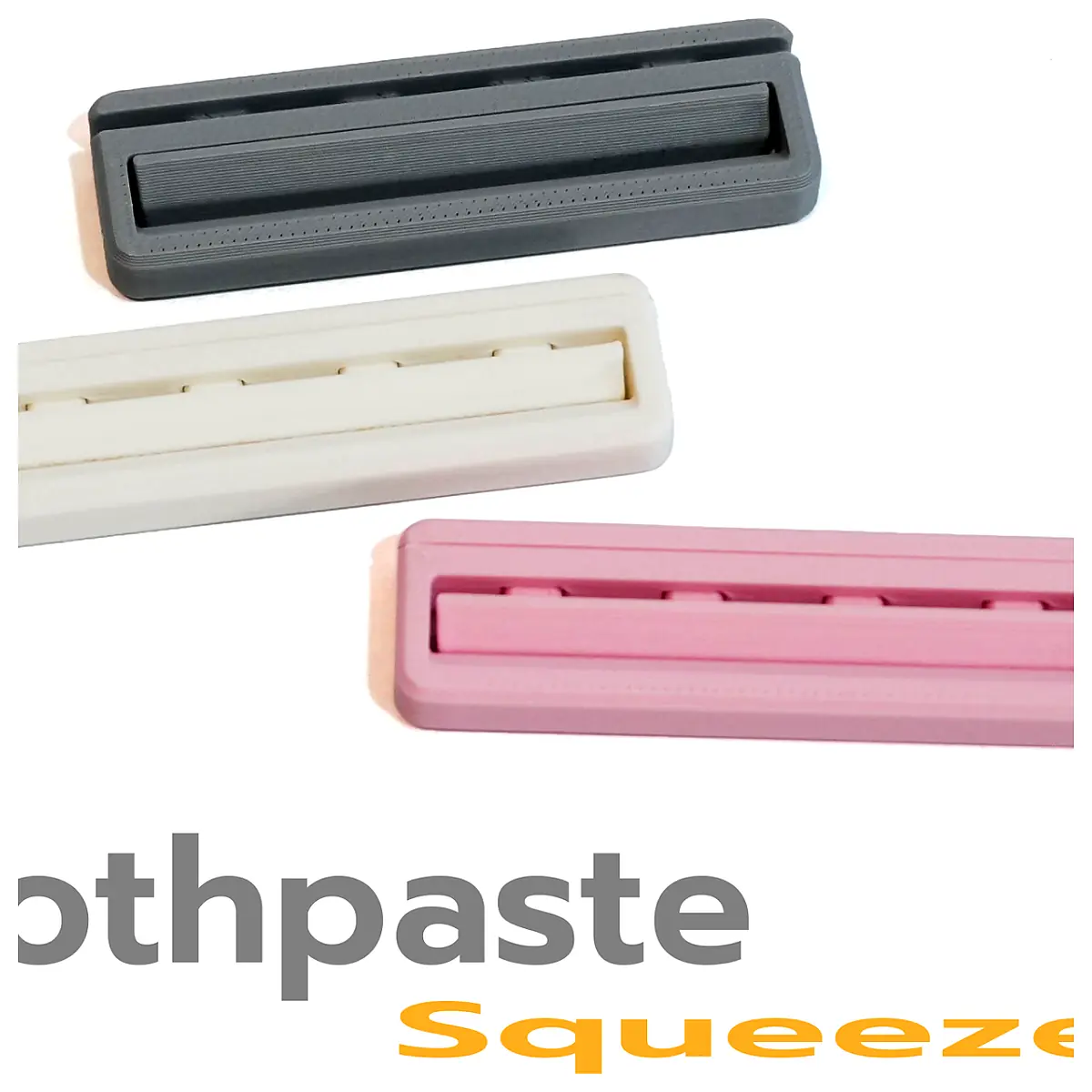Toothpaste Squeezer Print Hold Tube Saver Leak Proof Easy Grip Dispenser Tool