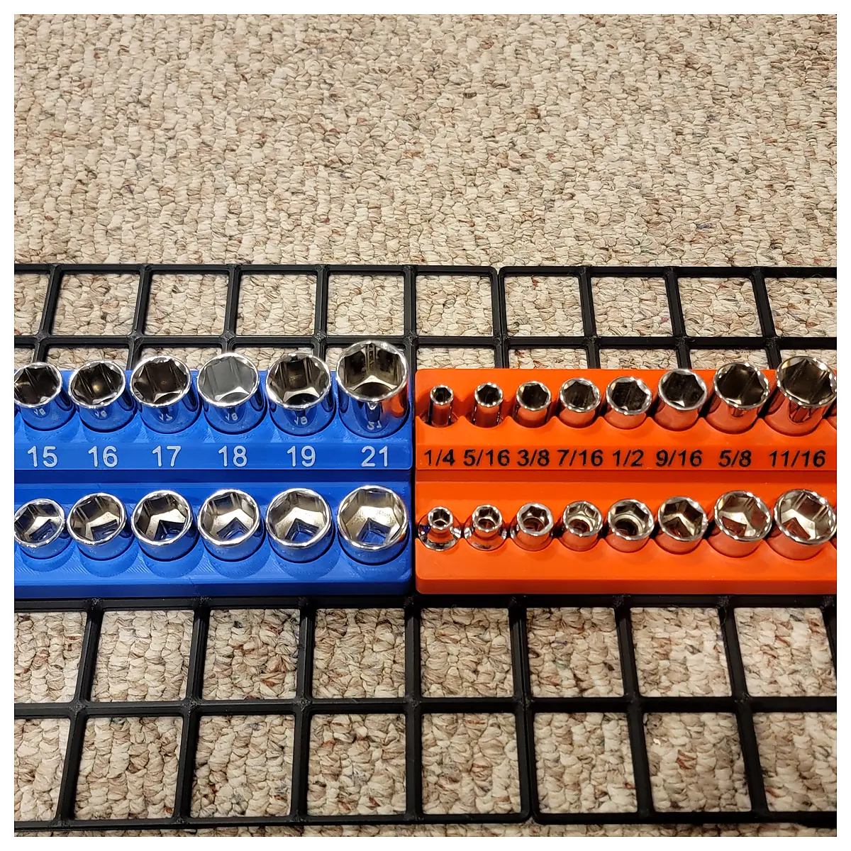 Gridfinity Socket Holders Parts Storage Organizers System No Modules Fasteners Universal Fit