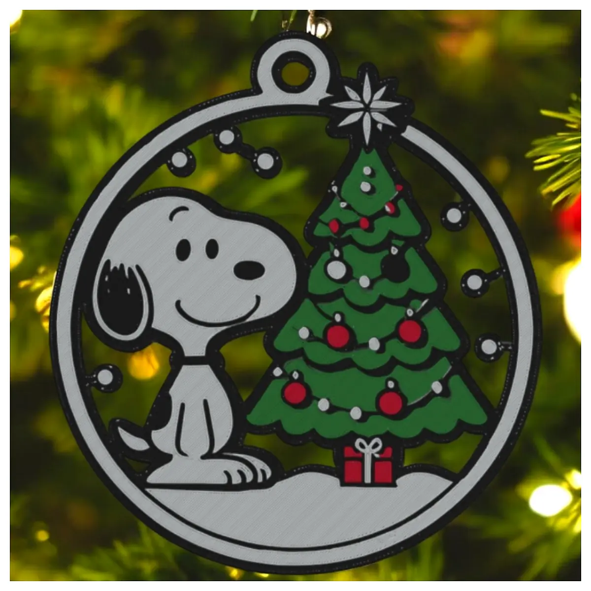 Christmas Ornament Snoopy Dog Holiday Decoration Festive Gift Christmas Tree Ornament Hanging Easy Xmas Decor