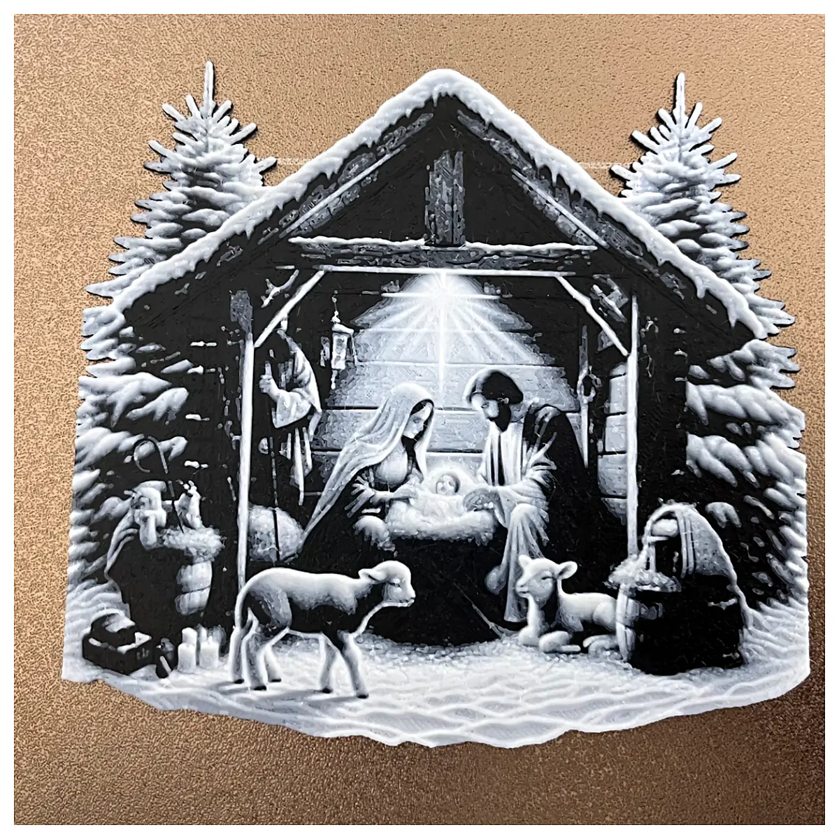 Nativity Scene Jesus Mary Religious Decor Christmas Display Holy Figure Nativity Gift Set