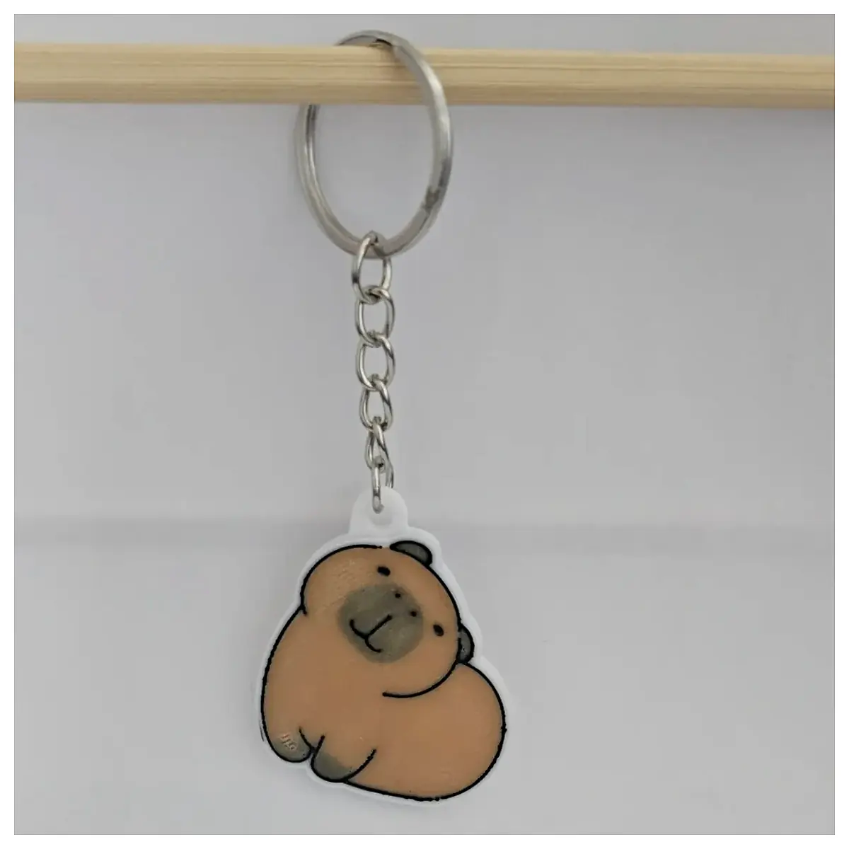 Capybara Keychain Cute Animal Pet Souvenir Toy Universal Keyring Parts Repair