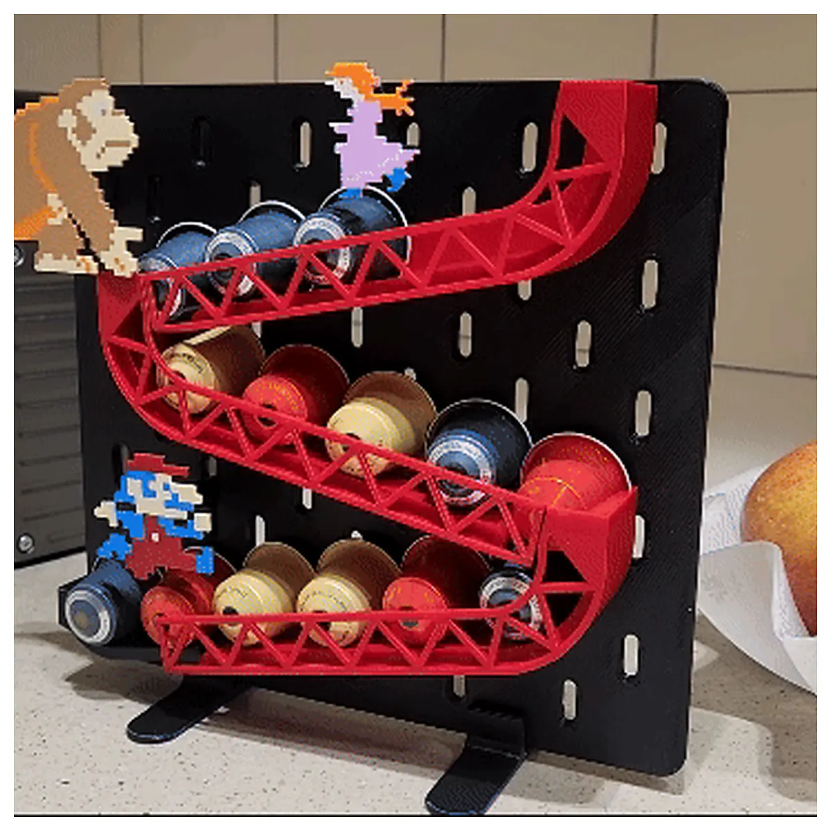 Donkey Kong Nespresso Capsule Holder Skadis Universal Compatible Multi Card Capsule Organizer Coffee Accessories