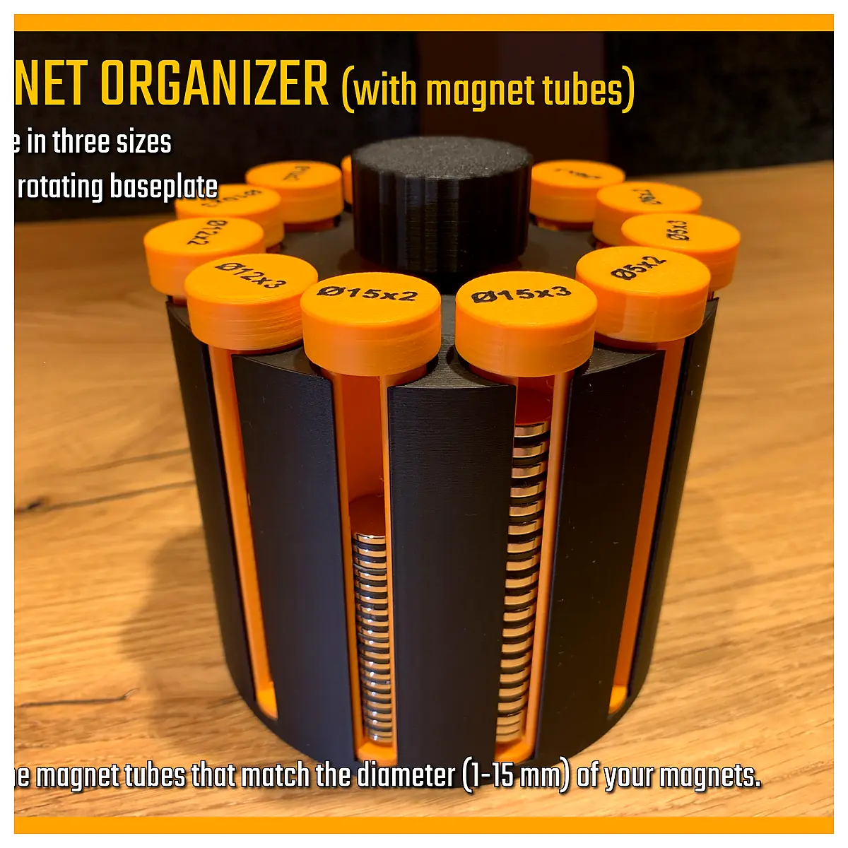 Magnetic Tube Organizer Multi Function Magnetic Strip Holder Magnetic Parts Desk Storage Office Supplies