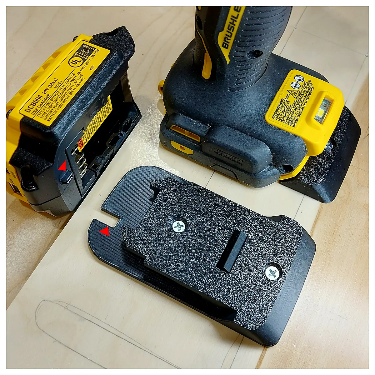 20V Tool Mount Clip Holder Fast Installation Battery Support Tool Accessory Repair Parts