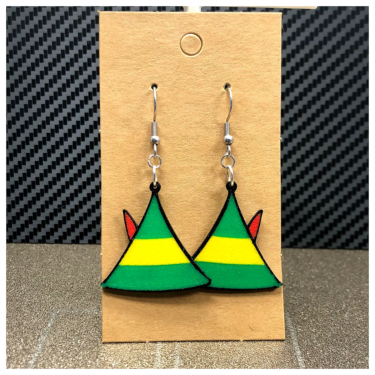 Elf Buddy Earrings Cute Christmas Theme Decorations Festive Gift Accessories Universal Earrings Holiday Gift
