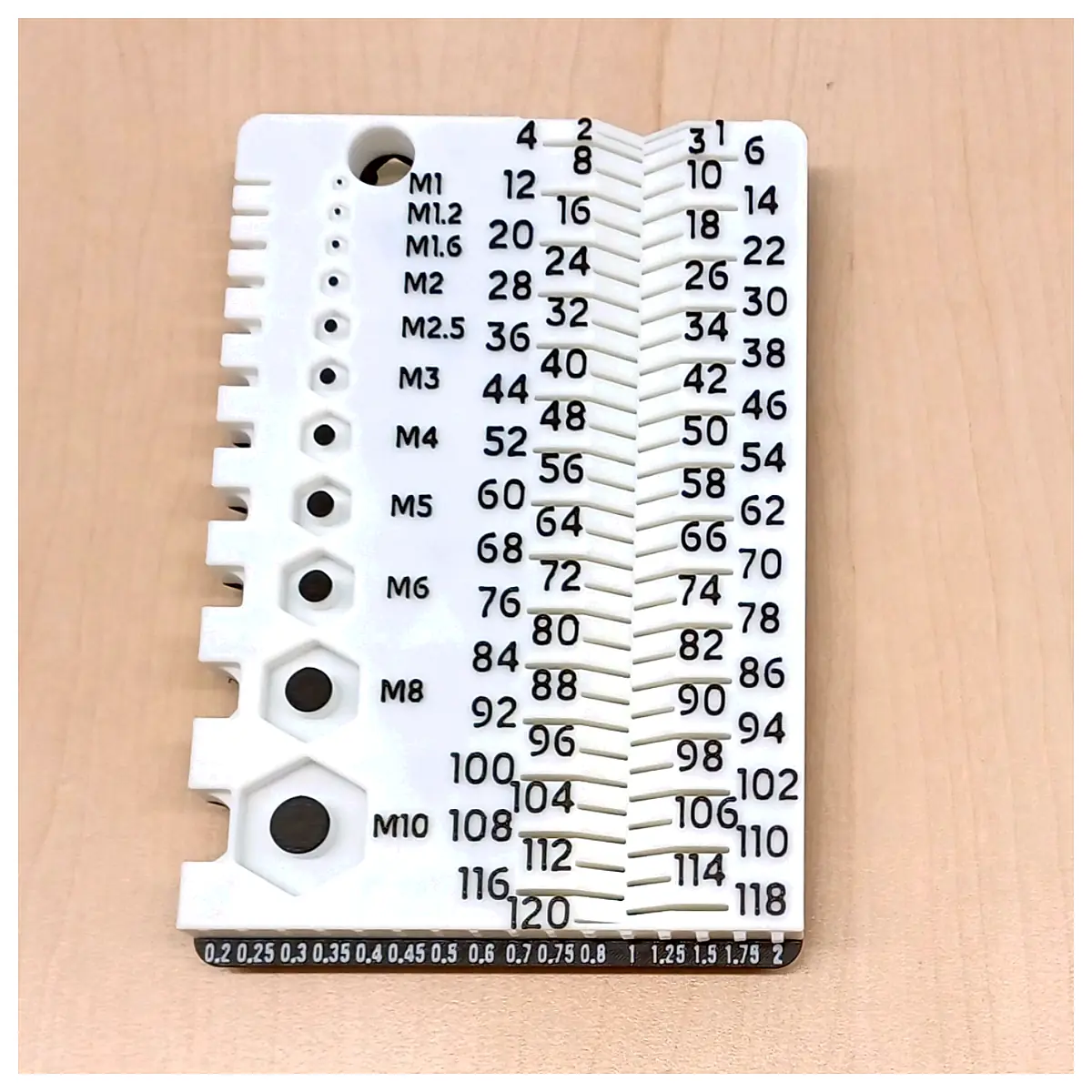 Pitch Thread Measuring Tool M1 M10 Bolt Nut Gauge Thread Measurement Standard Accessories