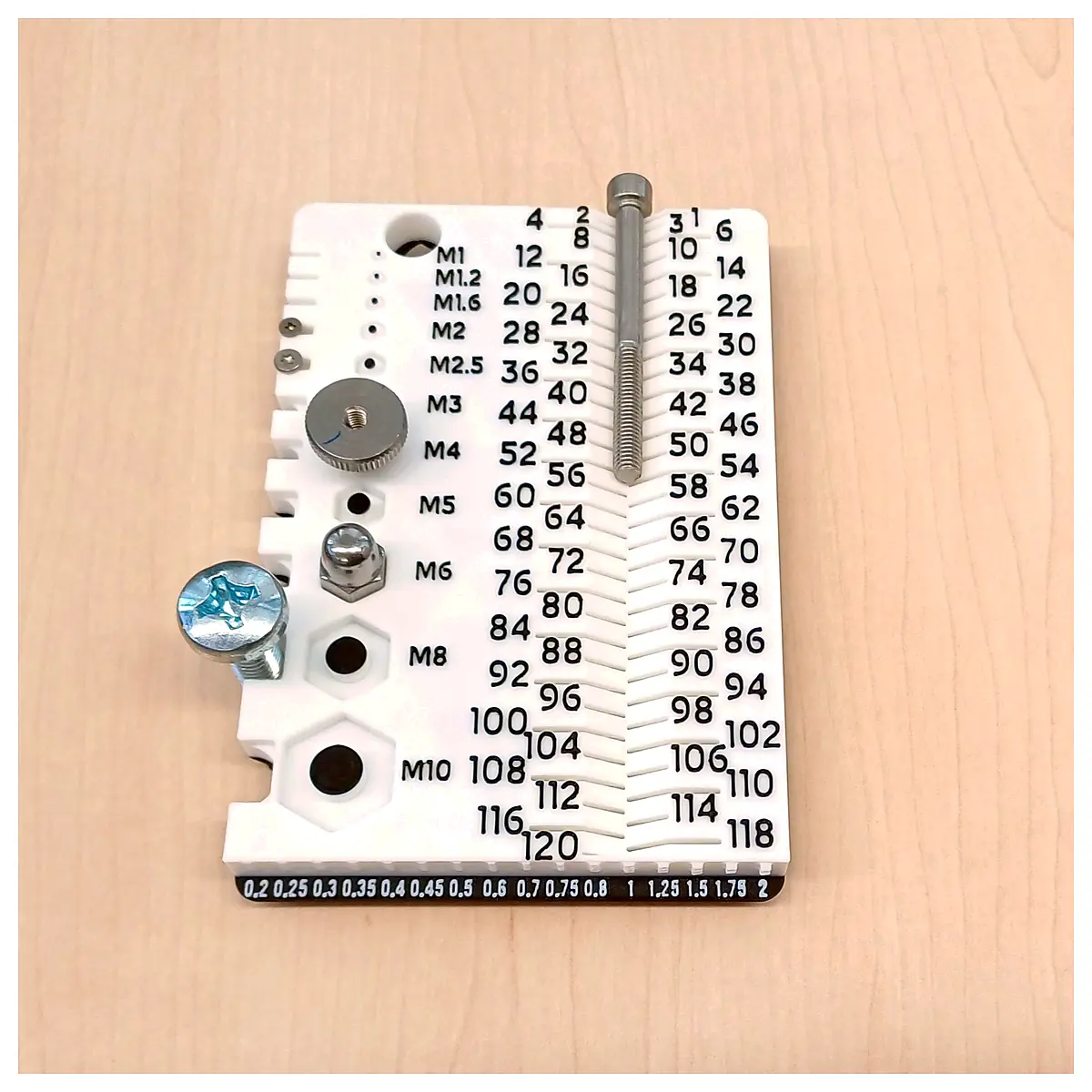 Pitch Thread Measuring Tool M1 M10 Bolt Nut Gauge Thread Measurement Standard Accessories