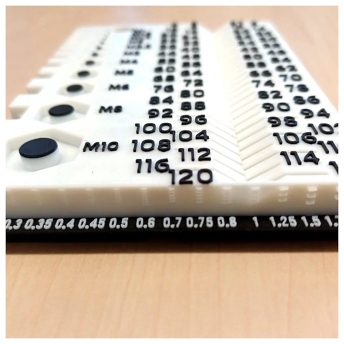 Pitch Thread Measuring Tool M1 M10 Bolt Nut Gauge Thread Measurement Standard Accessories
