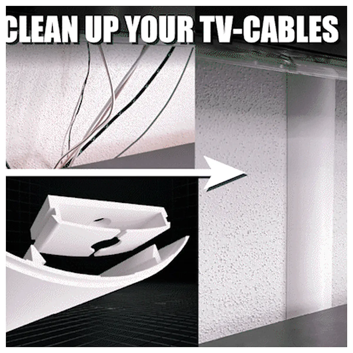 Cable Duct Cover TV Cables Channel Raceway Organizer Cable Management System Cable Protection Covers Universal Ducting