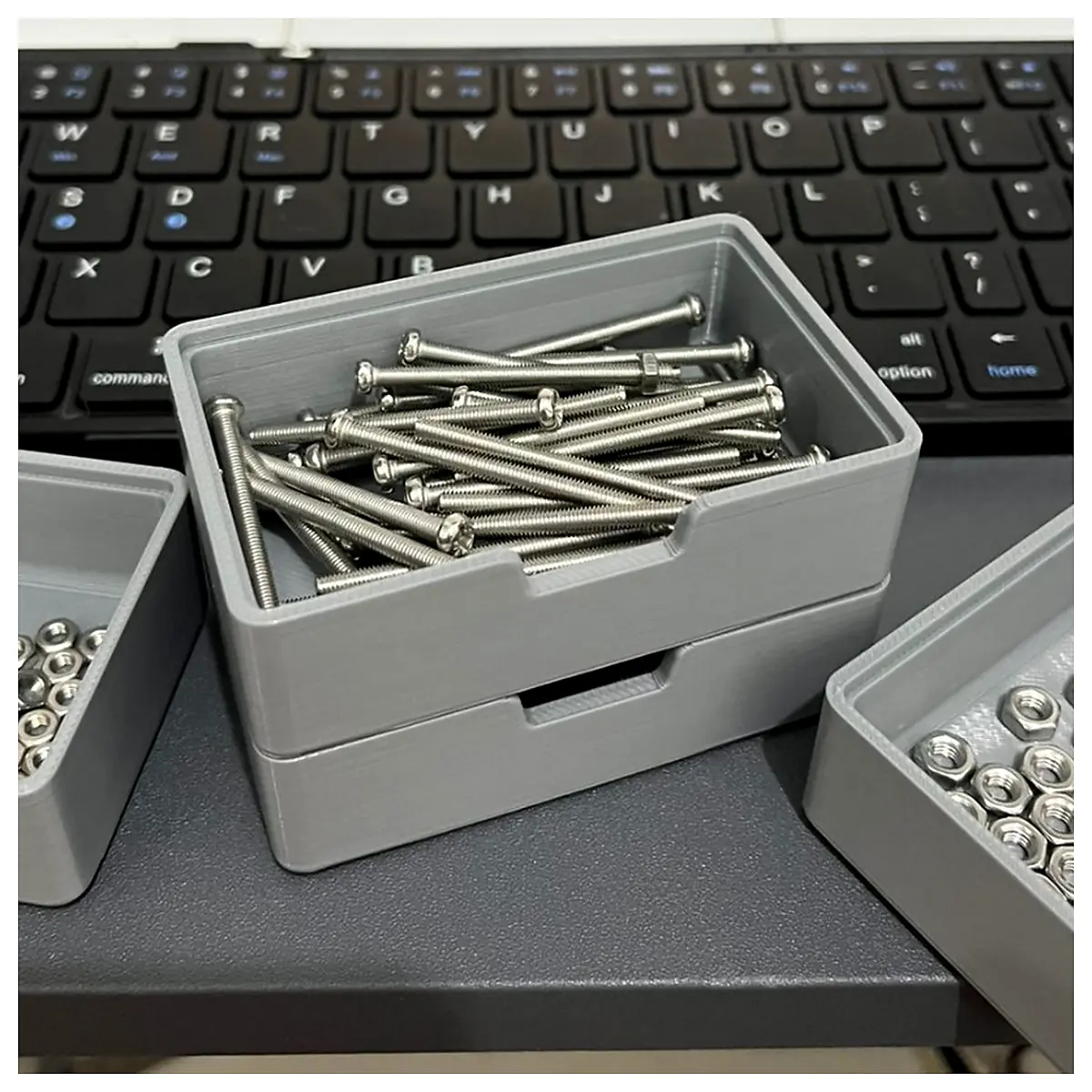 Stackable Parts Storage Box Component Organization Storage Containers Bins Trays Parts Storage