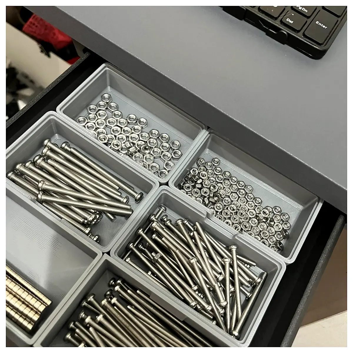 Stackable Parts Storage Box Component Organization Storage Containers Bins Trays Parts Storage