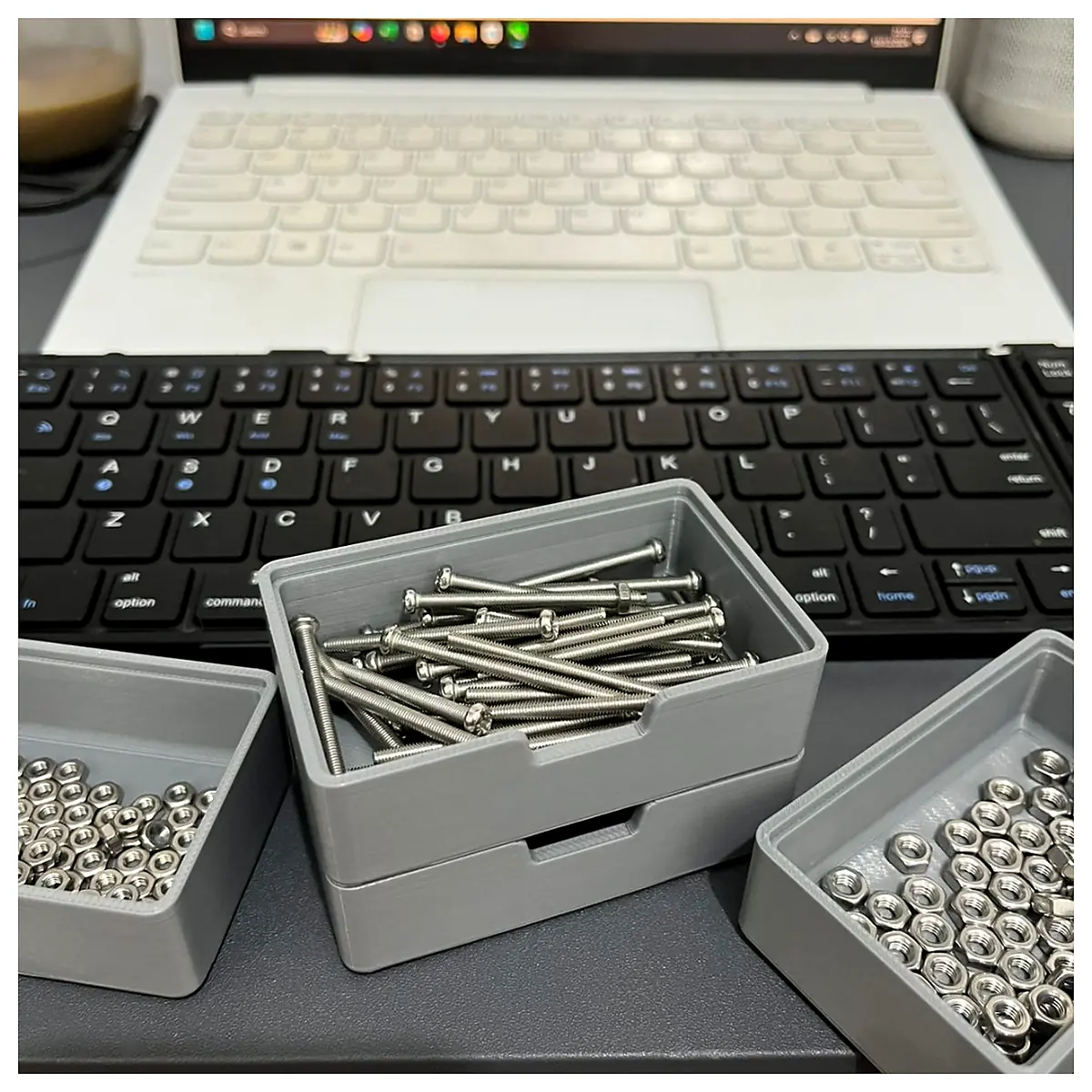 Stackable Parts Storage Box Component Organization Storage Containers Bins Trays Parts Storage