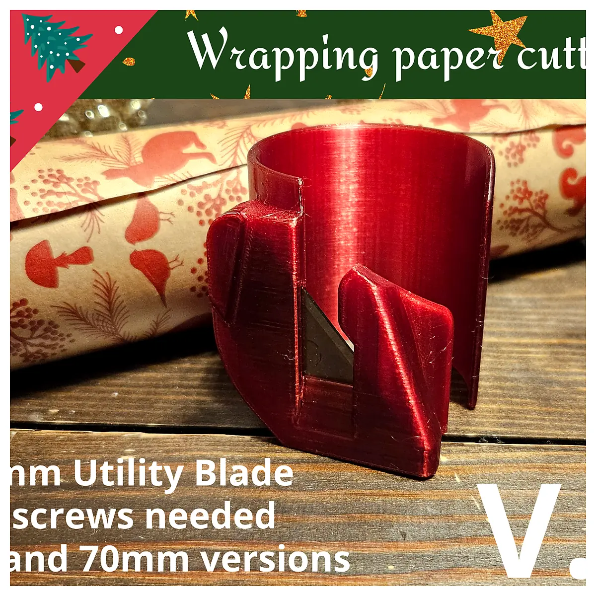 Wrapping Paper Cutter 2 s Utility Blade Paper Cutter Tool Parts Repair Accessories