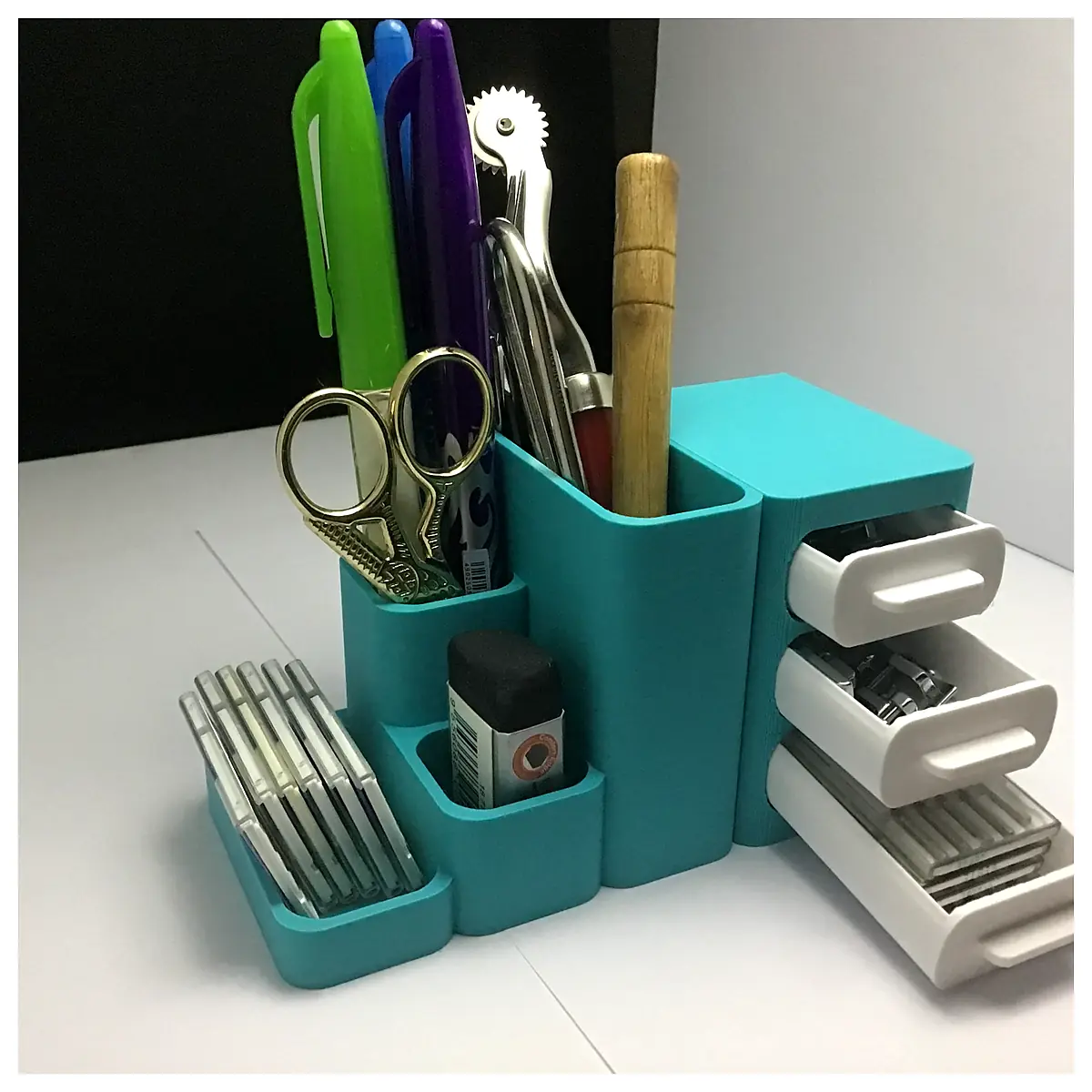 Desk Caddy Organizer Multi Function Shelf Office Desk Accessories Detailed Storage Desktop Organizer Office Supplies