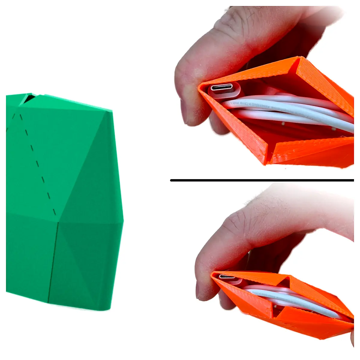 Squeezable Travel Cable Organizer Bag M Cable Management Cord Wrap Travel Accessories Car Parts