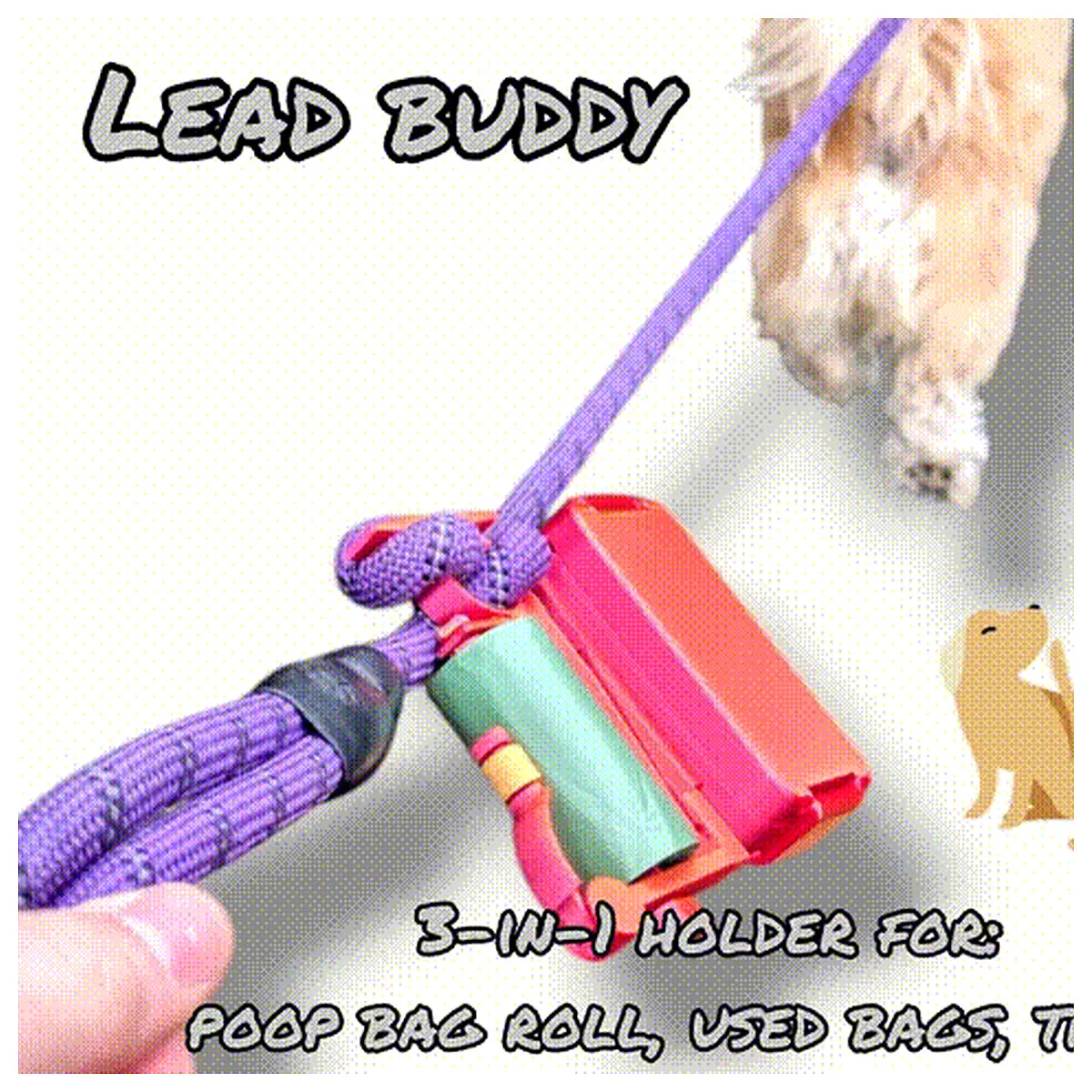Dog Poop Bag Holder Universal Replacement Pet Cleaning Supplies Dog Waste Bags Organizer