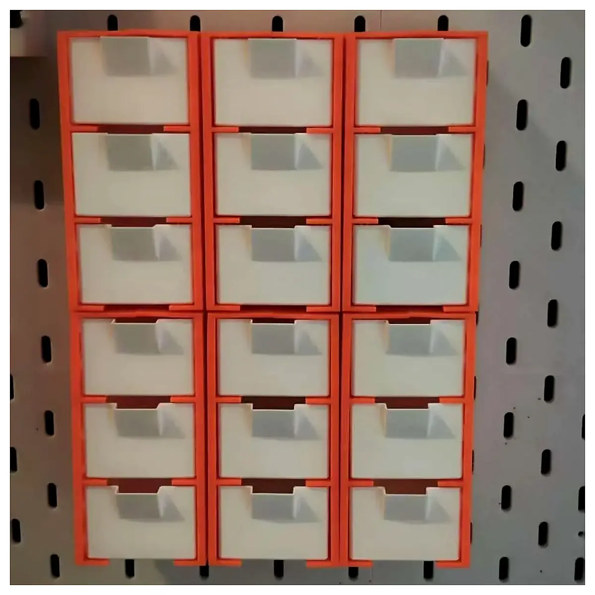 Pegboard Small Parts Drawer Organizer Parts Storage Box Universal Hooks Multi Purpose Storage
