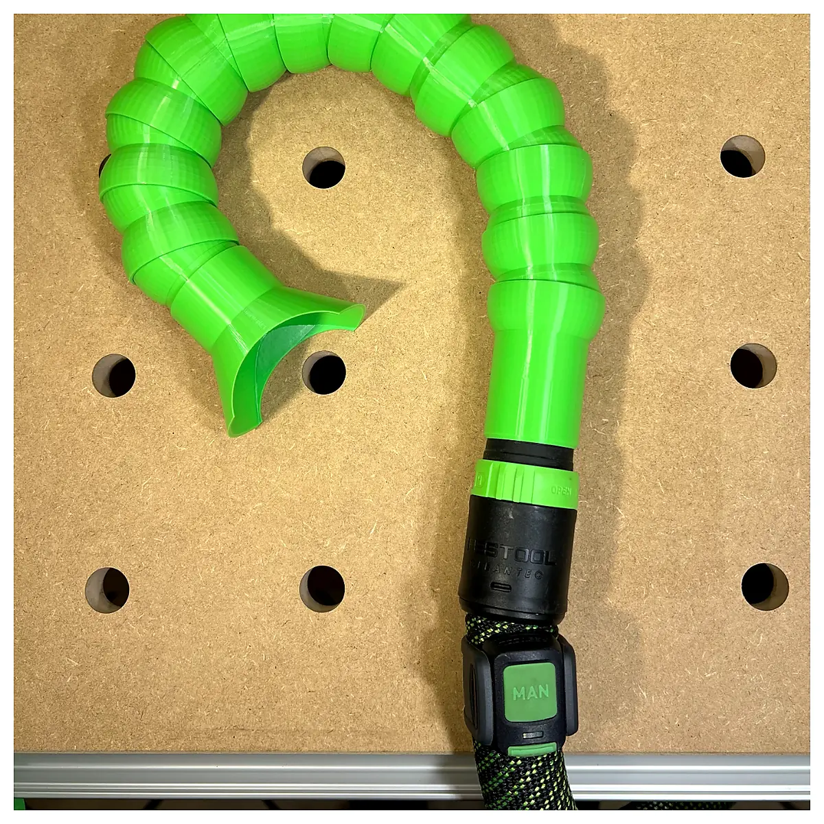 Flexible Segmented Vacuum Hose MFT Universal Adaptor Repair Kit Extension Hose Quick Connect Coil