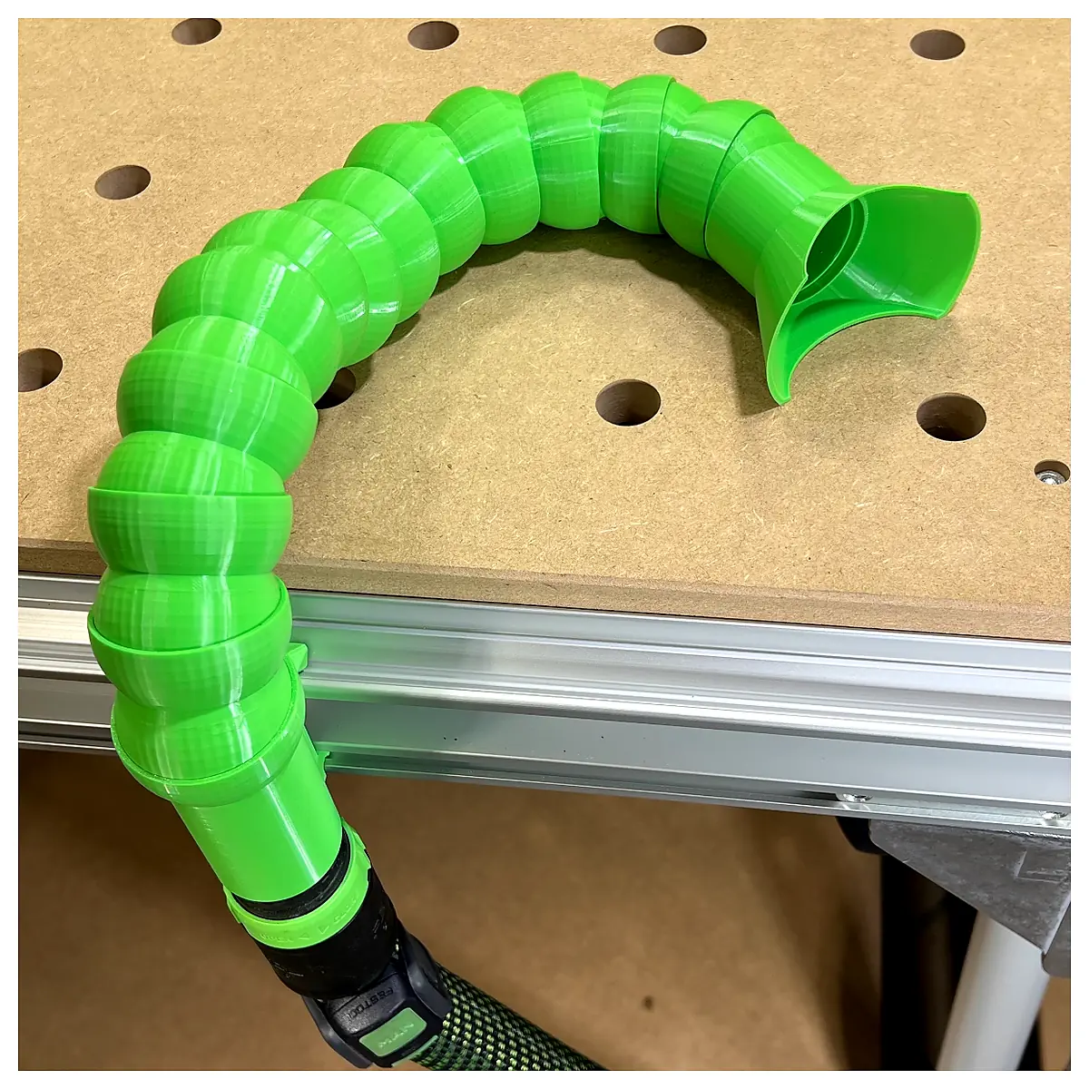Flexible Segmented Vacuum Hose MFT Universal Adaptor Repair Kit Extension Hose Quick Connect Coil