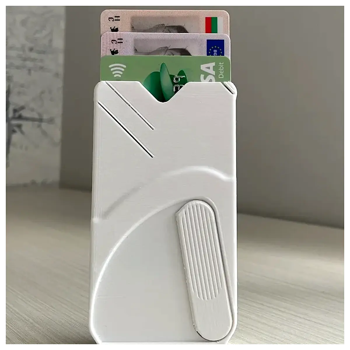 Slim Cascade Card Wallet Money Clip Universal Card Holder Multi Card Storage Credit Card Clip Wallet Accessories