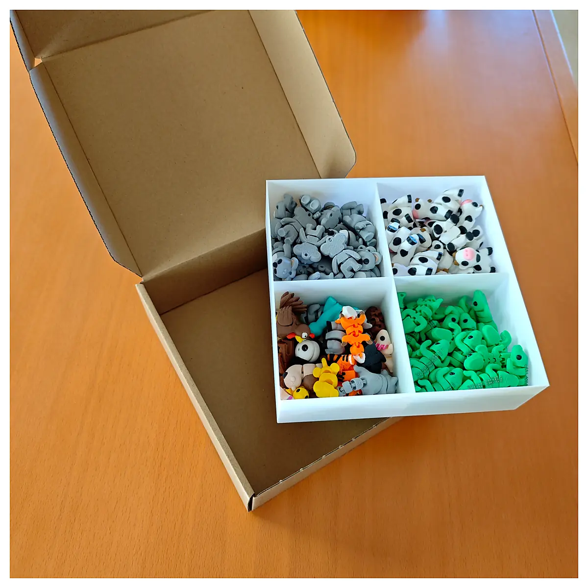 Storage Display Boxes Mini Figures Collection Organizer Parts Storage Universal Box Display Case Toy Accessories