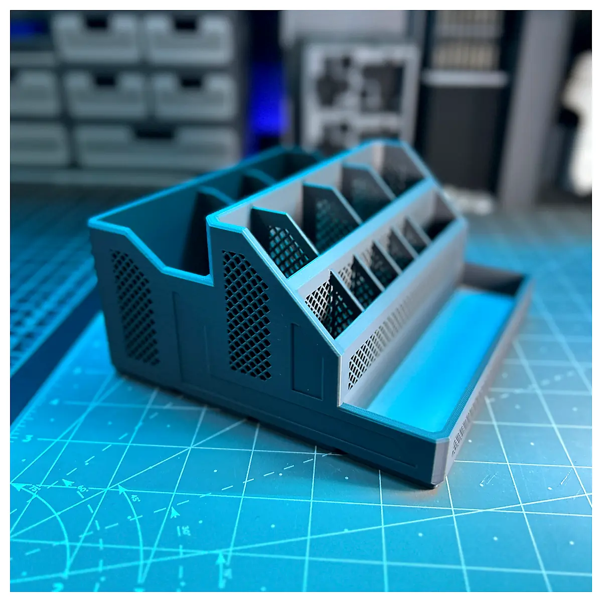Rugged Organizer XXXL 4×5 Gridfinity Parts Repair Layout Storage
